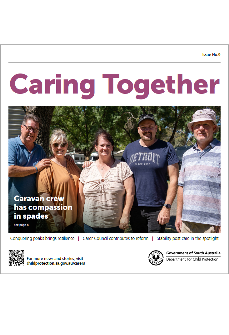 Front cover of Caring Together Issue 9