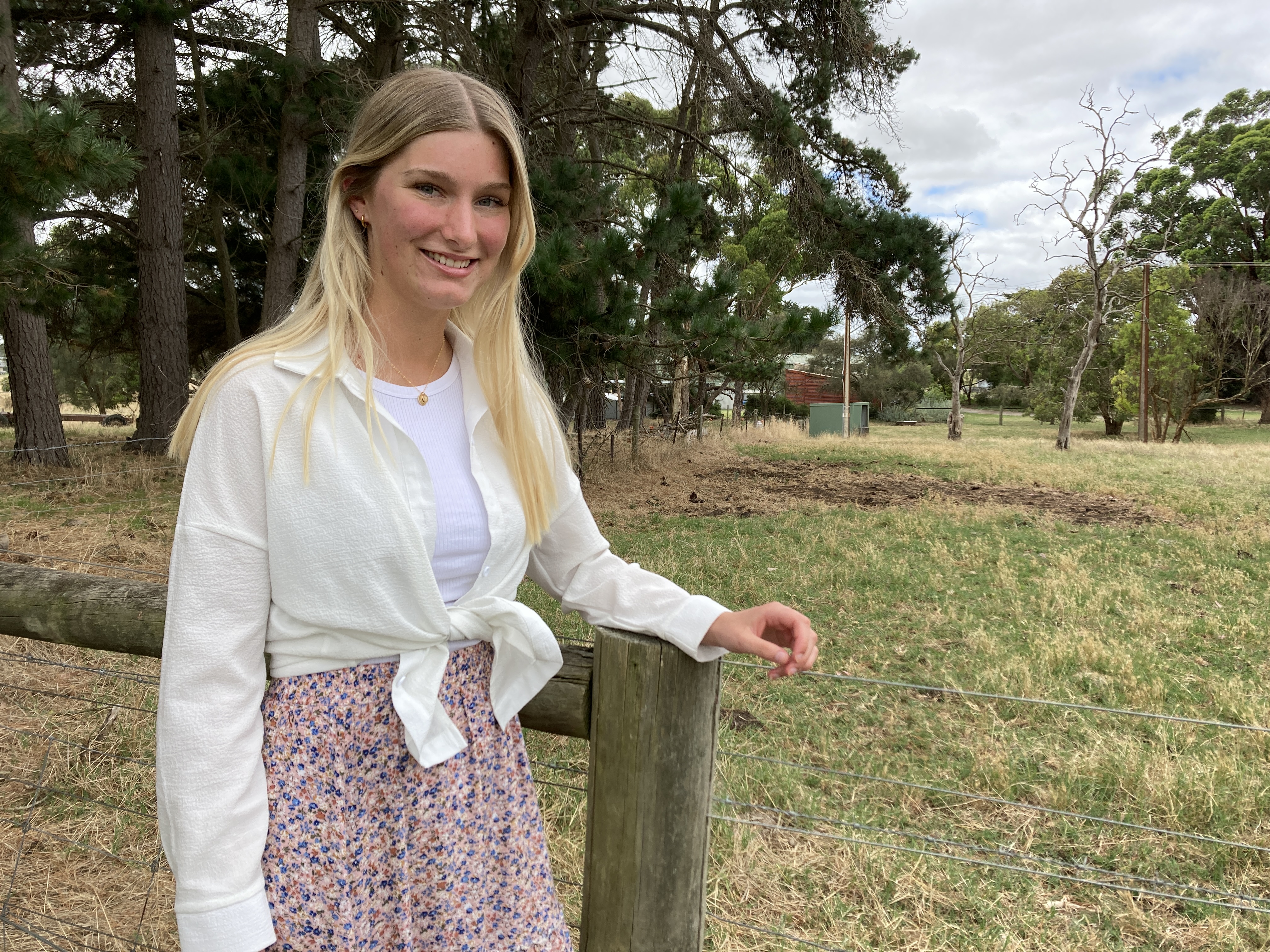 Photograph of Jessica Tresidder standing outdoors. 